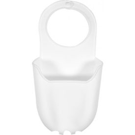 Szilikonos mosogatószivacstartó fehér