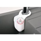 Szilikonos mosogatószivacstartó fehér