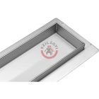 Zuhanykifolyó 70 cm fehér üveg