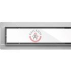 Zuhanykifolyó 90cm fehér üveg