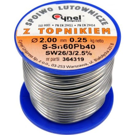 Forrasztó ón 2,0mm/250g