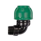 Gyorscsatlakozó külső menetes 90°-os PP 25mm 3/4"