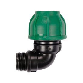 Gyorscsatlakozó külső menetes 90°-os PP 25mm 3/4"