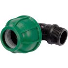 Gyorscsatlakozó külső menetes 90°-os PP 25mm 3/4"