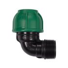 Gyorscsatlakozó külső menetes 90°-os PP 25mm 1"