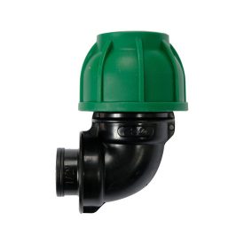 Gyorscsatlakozó belső menetes 90°-os PP GW 25mm 1/2"