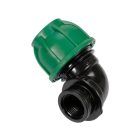 Gyorscsatlakozó belső menetes 90°-os PP GW 32mm 3/4"