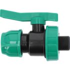 Golyóscsap külső menetes 25mm x 3/4" PP