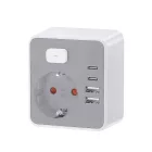 Technik Professional WG Elosztó Fali 1 utas + 2 x USB-C + 2 x USB-A + kapcsoló
