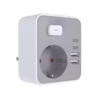 Technik Professional WG Elosztó Fali 1 utas + 2 x USB-C + 2 x USB-A + kapcsoló