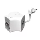 Technik Professional WG Elosztó Kocka 3 utas 1,4m kábel + USB-A + USB-C 16A