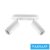UNIVERSO Spot lámpatest 2xGU10 Max.35w IP20 D55x110x220mm Fehér