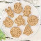 8 darab karácsonyi süti kiszúró
