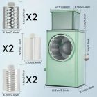 3 az 1-ben kézi forgó sajtreszelő, 3 rozsdamentes acél pengével