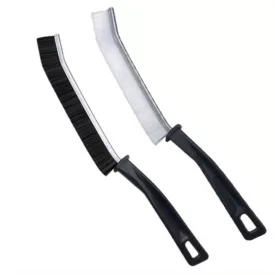   2db, réstisztító kefe hosszú nyéllel, Kemény sörtéjű kefe