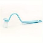 Kék V-alakú WC tisztító kefe akasztóhurokkal