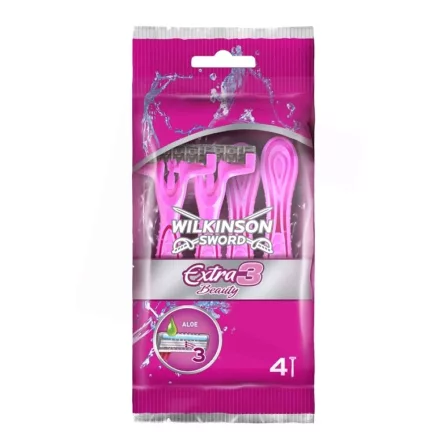 Wilkinson Extra3 Beauty Eldobható Borotva Női B4