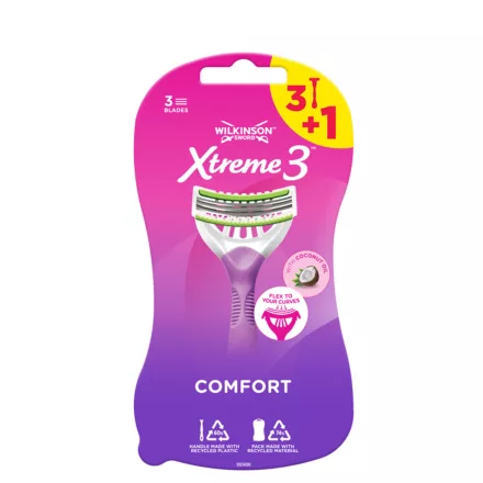 Wilkinson Xtreme 3 Beauty Eldobható Borotva női B3+1