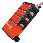 Gurulós szerszámos koffer 3 részes 1 fiókos zárható