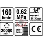 Levegős furatköszörű 3mm, 6mm befogó