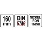 Telefon (rádiós) fogó hajlított 160mm