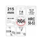 Blankoló fogó 1.0-2.5mm2 215mm kábelcsupaszító