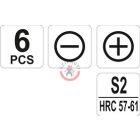 Órás csavarhúzó készlet 6 részes (+ , -)