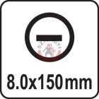 Csavarhúzó LAPOS 8x150mm