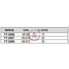 Menetfúró hajtóvas M3-M8