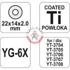 Csempevágó tartalék korong YG-6X