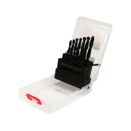 Csigafúró készlet 19 részes HSS 1-10mm