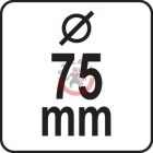 Csapos fazékkefe sodrott acél 75mm 6mm