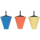 Csapos polírozó készlet 80mm alufelnihez, 3 részes