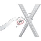 Betonvas gyorskötöző füles huzalhoz 210mm