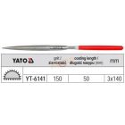 Gyémánt tűreszelő 3x140x50mm félkör