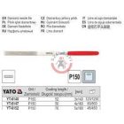 Gyémánt tűreszelő 5x180x70mm lapos