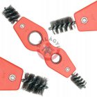 Rézcső tisztító kefe külső/belső 15-22mm