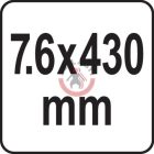 Kábelkötegelő 430X7,6 mm, fehér, 50 db/csomag