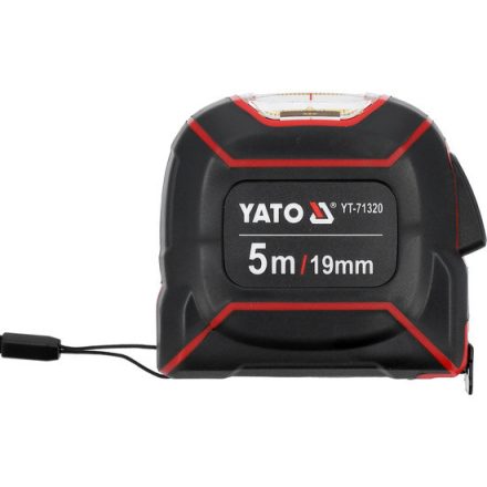 Mérőszalag felső nyílással, gumírozott 5 m x19 mm