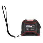 Mérőszalag felső nyílással, gumírozott 5 m x19 mm