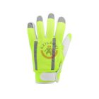 Munkavédelmi kesztyű, sárga fényvisszaverő 10-es