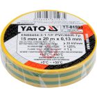 Szigetelőszalag zöld-sárga 15x0.13mm 20m