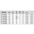 Csapos lamellás csiszoló 60x30x6mm  P40