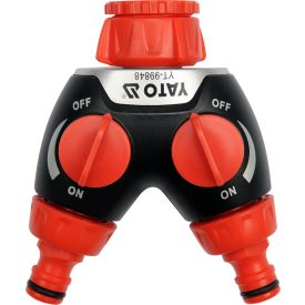   Y gyorscsatlakozó 3/4" 1" belső menetes, ABS műanyag, csapos