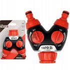 Y gyorscsatlakozó 3/4" 1" belső menetes, ABS műanyag, csapos