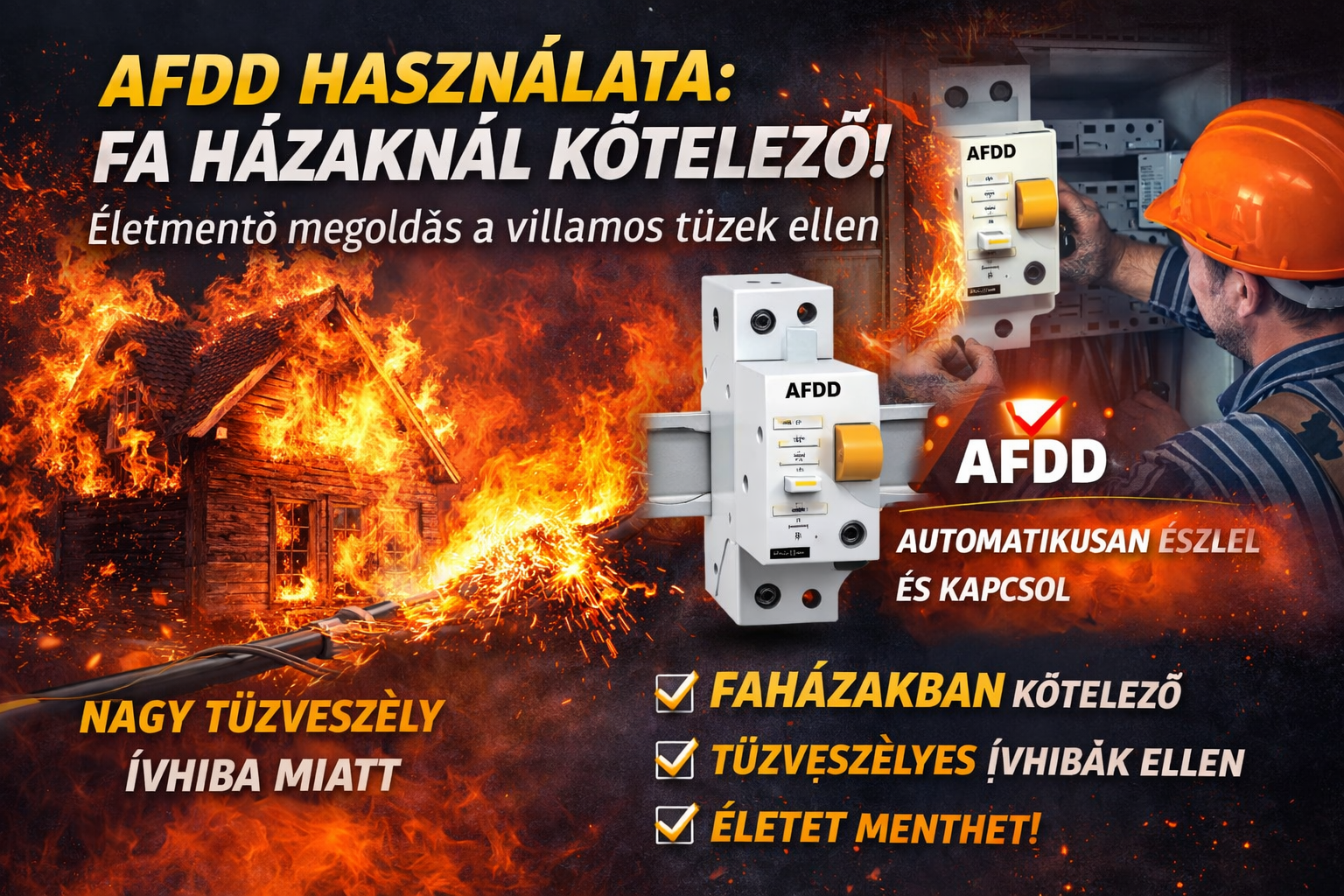 AFDD használata – miért kötelező fa házaknál és miért életmentő?
