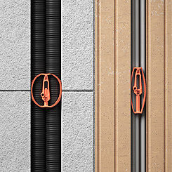 Fali hornyos szorítóbilincs – Professzionális, szerszámmentes rögzítés betonhoz, téglához és mészkőh